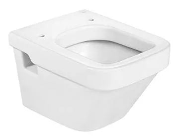Taza Suspendida con Salida Horizontal Dama 36 cm Blanco Roca - Vista 1