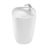 Pedestal Basin with Bottle Trap Ceramic Beyond 50cm White Roca