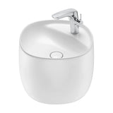 Lavabo con Semipedestal Cerámica Beyond 46 cm White Roca