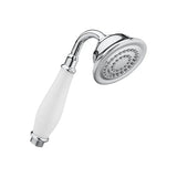 Ducha de mano redonda con limitador de cauda de 8,6 cm con acabado en cromo Carmen Roca