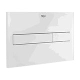 Placa de Acionamento Com Dois Botões Com Acabamento Branco Cristalizado Pl7 Dual One Duplo WC One 25 cm Roca