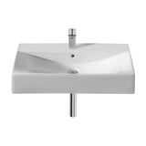 Lavabo para cuarto de baño de 75 cm fabricado en porcelana de color blanco Diverta Roca
