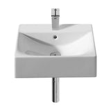 Lavabo para cuarto de baño de 47 cm fabricado en porcelana de color blanco Diverta Roca