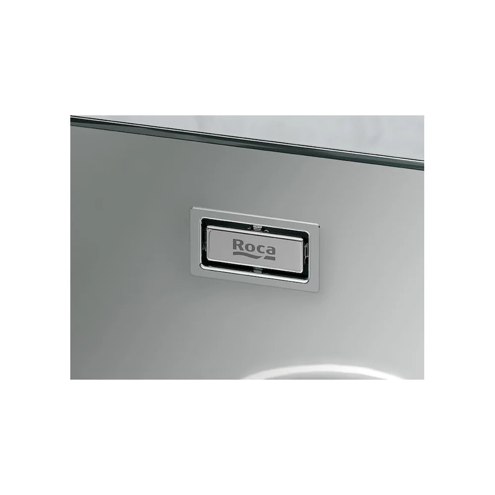 Fregadero de una cubeta con válvula de 50 cm fabricado en acero inoxidable Inox Paris Roca - Vista 2