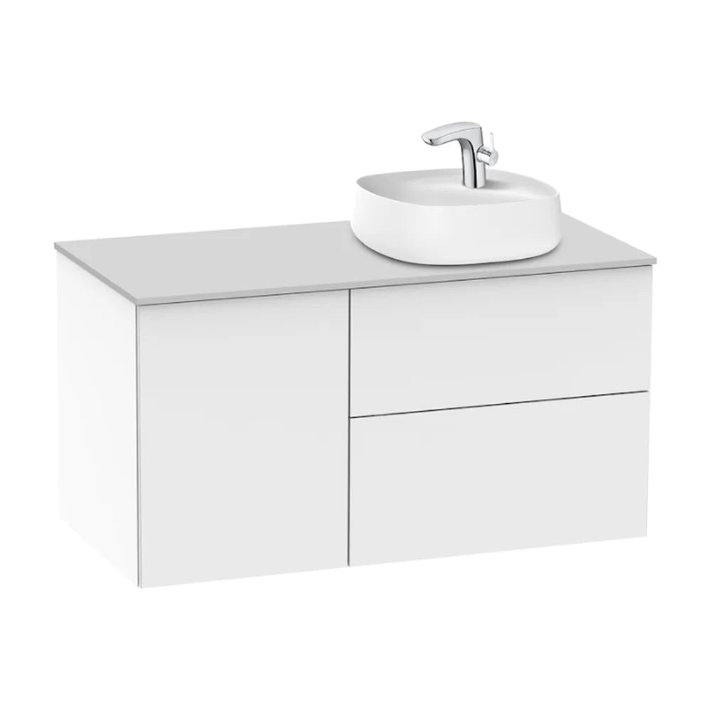 Mueble de Baño Suspendido con Lavabo Sobre Encimera y 2 Cajones de 100 cm Colección Beyond Roca - Vista 1