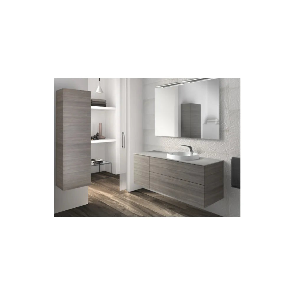 Mueble para baño con lavabo encastrado formado por 2 cajones y 1 puerta Fineceramic Beyond Roca - Vista 5