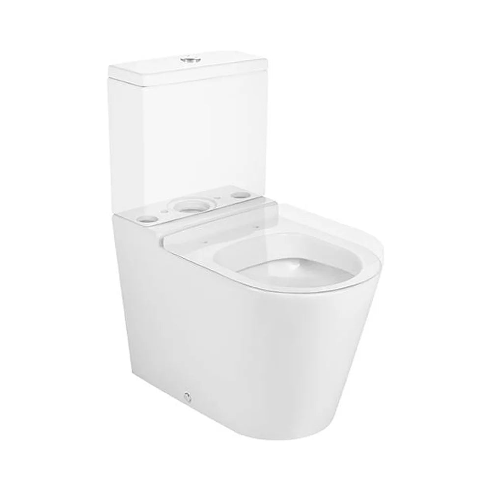 Taza inodoro de porcelana de 64,5 cm con un acabado en color blanco Inspira Round Roca - Vista 2