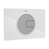 Placa pulsadora para cisternas de doble descarga en acabado color blanco y gris PL4 Dual One Roca