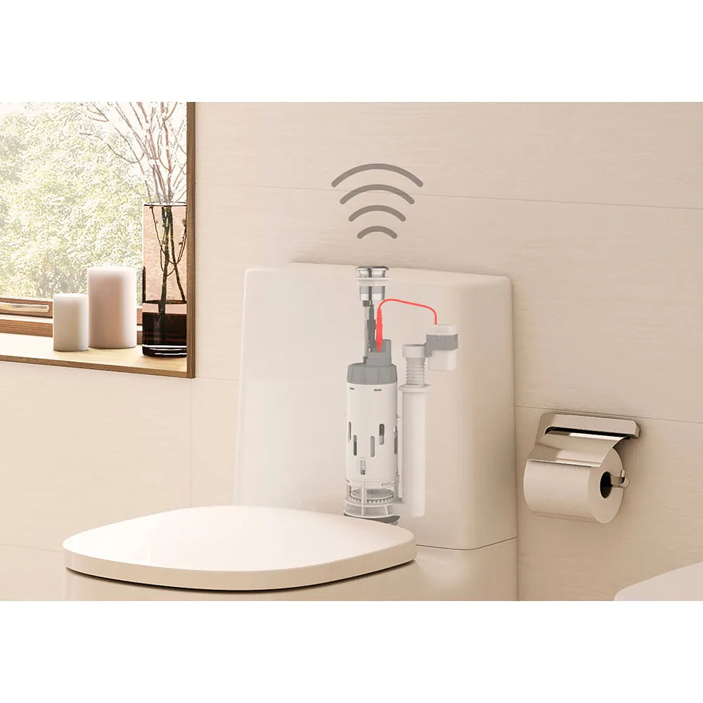 Mecanismo electrónico sin contacto de doble descarga ajustable entre 2 a 6 litros ROCA - Vista 4