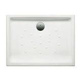 Plato de ducha rectangular de porcelana con un acabado en color blanco Malta Roca