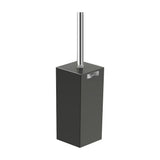 Escobillero de suelo para cuarto de baño con un acabado en color negro mate Rubik Roca
