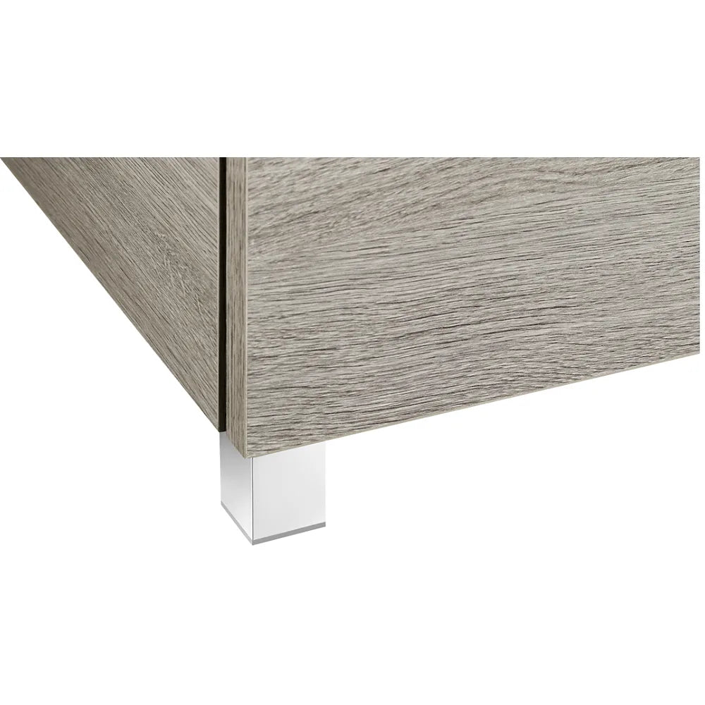 Mueble de baño con lavabo y 2 cajones de 80 cm de ancho color fresno nórdico Unik Lander Roca - Vista 3