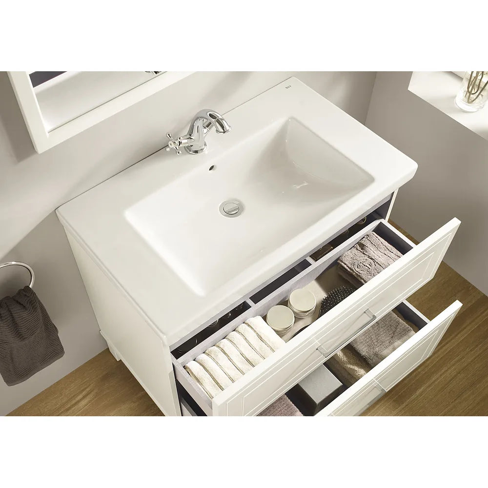 Mueble de Baño con Lavabo y 2 Cajones Romea de 60 cm Colección Unik Blanco Mate Roca - Vista 2