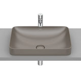 Lavabo encastrado de fineceramic con un acabado en color café Inspira Square Roca