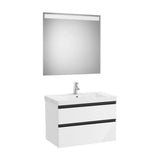 Ensemble de Salle de Bains Blanc Brillant de 60 cm Colección Domi Roca