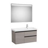 Conjunto de Baño with Basin Derecho de 100 cm Colección Domi Roble Roca