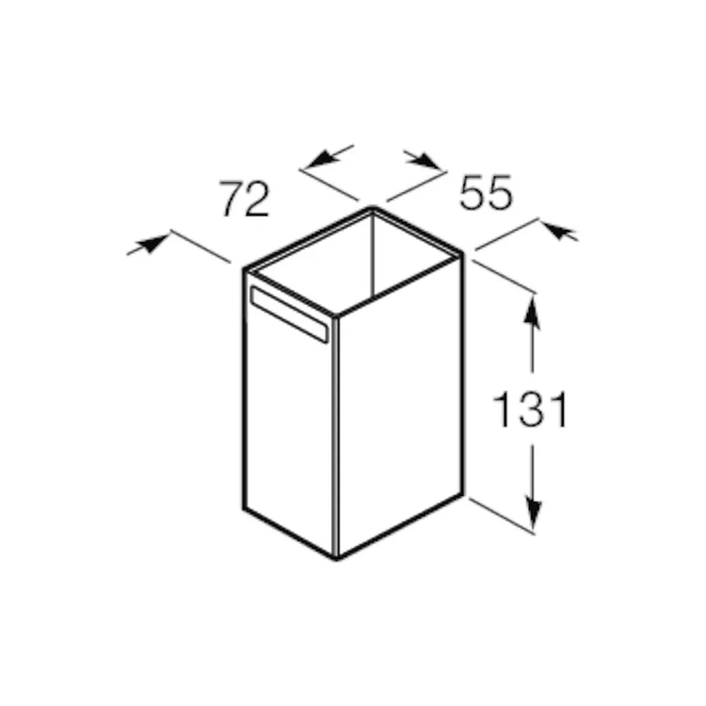 Vaso de encimera para cuarto de baño con un acabado en color negro mate Rubik Roca - Vista 2