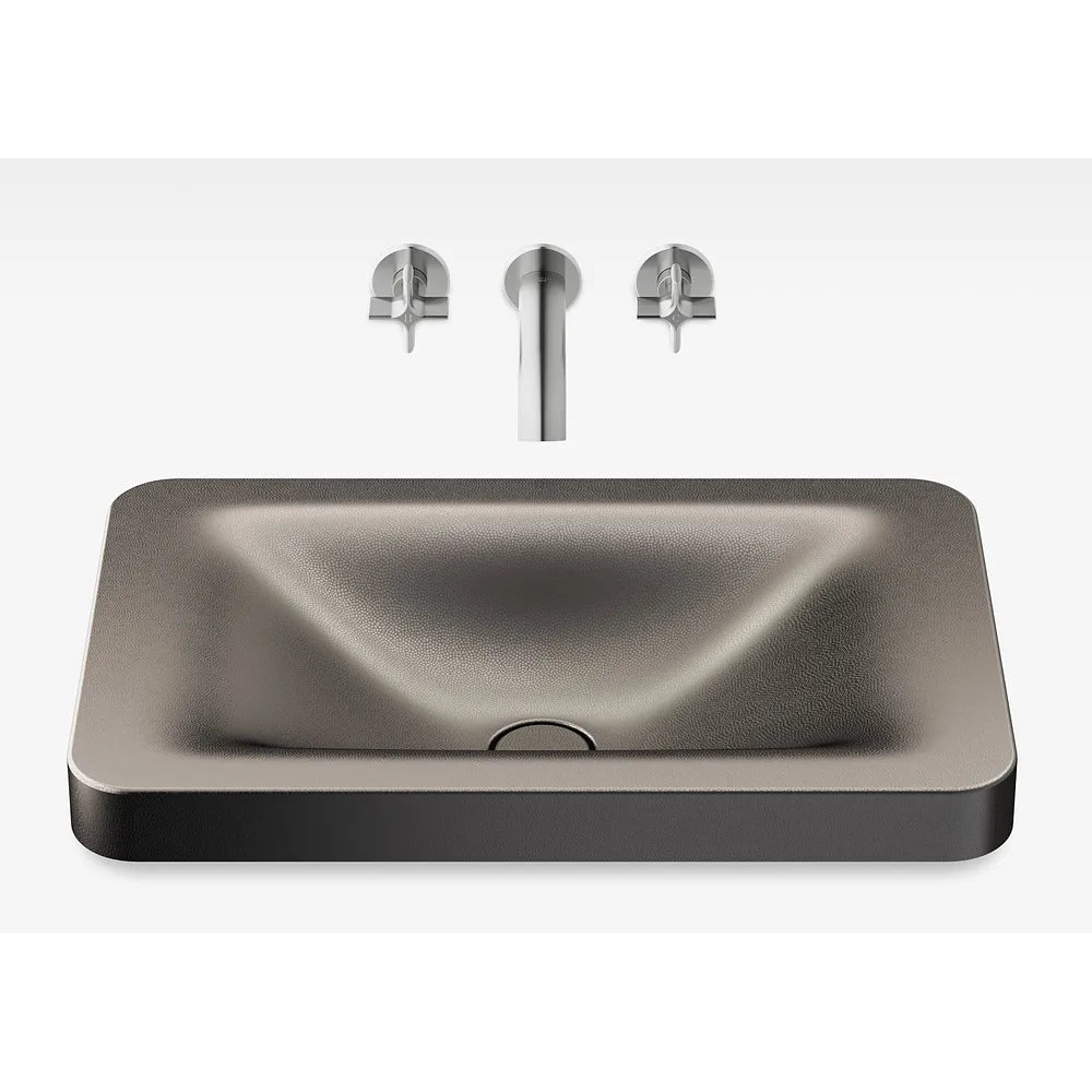Grifo de Lavabo Empotrable Bimando Brushed Steel Baia Armani Roca - Vista 2