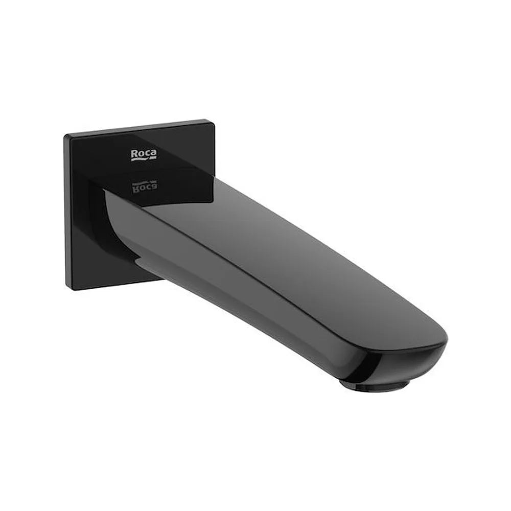 Caño de bañera mural de 23,3 cm con un acabado en color negro titanio Insignia Roca - Vista 1