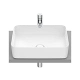 Vasque en Fineceramic de 50 cm de couleur blanc mat Square Inspira Roca