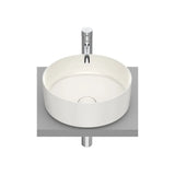 Lavatório de fineceramic de 37 cm circular com um acabamento de cor bege Round Inspira Roca