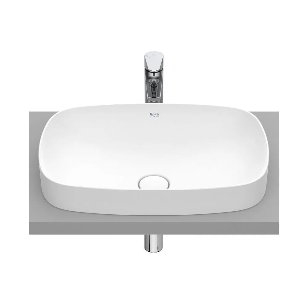 Lavabo de Encimera de Fineceramic Soft Inspira Blanco Mate Roca - Vista 1