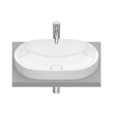 Lavabo de Encimera de Fineceramic Ovalado en Round Inspira White Roca