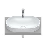 Lavabo de encimera de fineceramic con un acabado en color perla Inspira Round Roca
