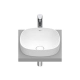Lavabo de encimera de fineceramic con un acabado en color blanco mate Soft Inspira Roca