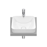 Lavabo de Encimera de Fineceramic Square Inspira White Roca