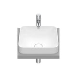 Lavabo de Encimera de Fineceramic Square Inspira White Mate Roca