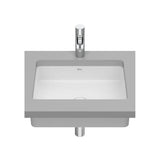 Lavabo bajo encimera de 49x39 cm con un acabado en color blanco mate Inspira Roca