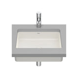 Lavabo bajo encimera de fineceramic de 49 cm con un acabado en color beige Inspira Roca