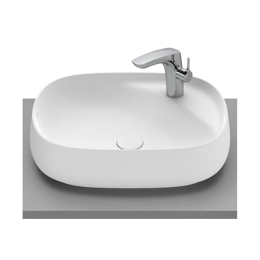 Lavabo Sobre Encimera de Fineceramic Beyond 58 cm Blanco Mate Roca - Vista 1