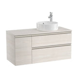 Mueble de Baño para Lavabo con 1 Puerta y 2 Cajones de 110 cm Colección The Gap Fresno Roca