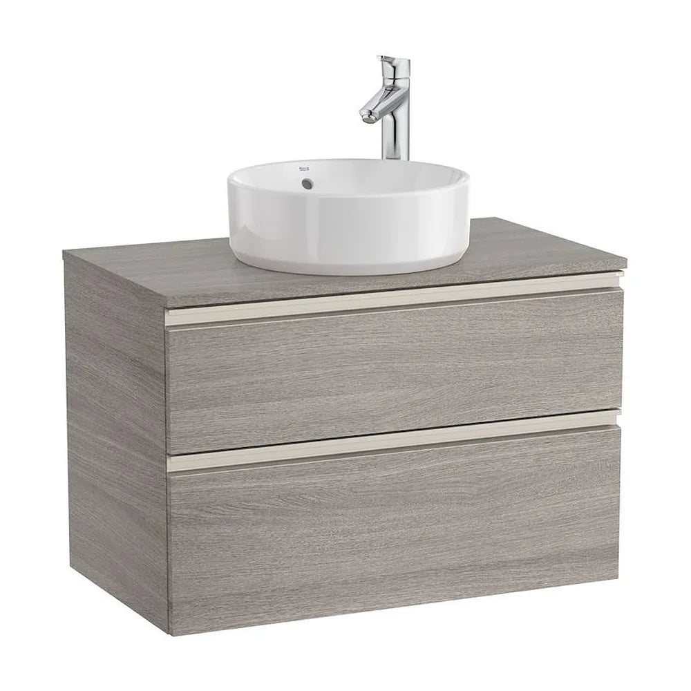 Mueble de Baño para Lavabo Centrado con 2 Cajones de 80 cm Colección The Gap Roble Roca - Vista 1