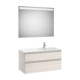 Conjunto de Baño con 2 Cajones de 100 cm Colección The Gap Fresno Roca
