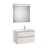 Conjunto de Baño con 2 Cajones de 80 cm Colección The Gap Fresno Roca