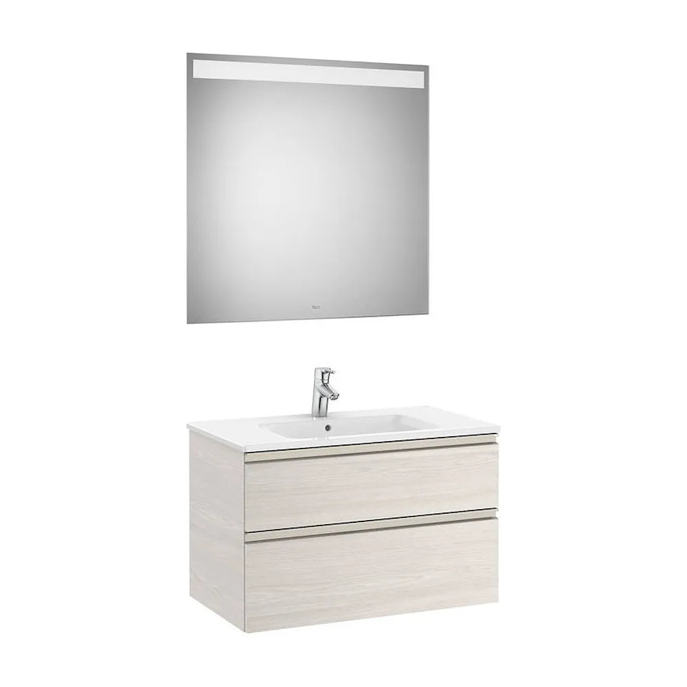 Conjunto de Baño con 2 Cajones de 80 cm Colección The Gap Fresno Roca - Vista 1