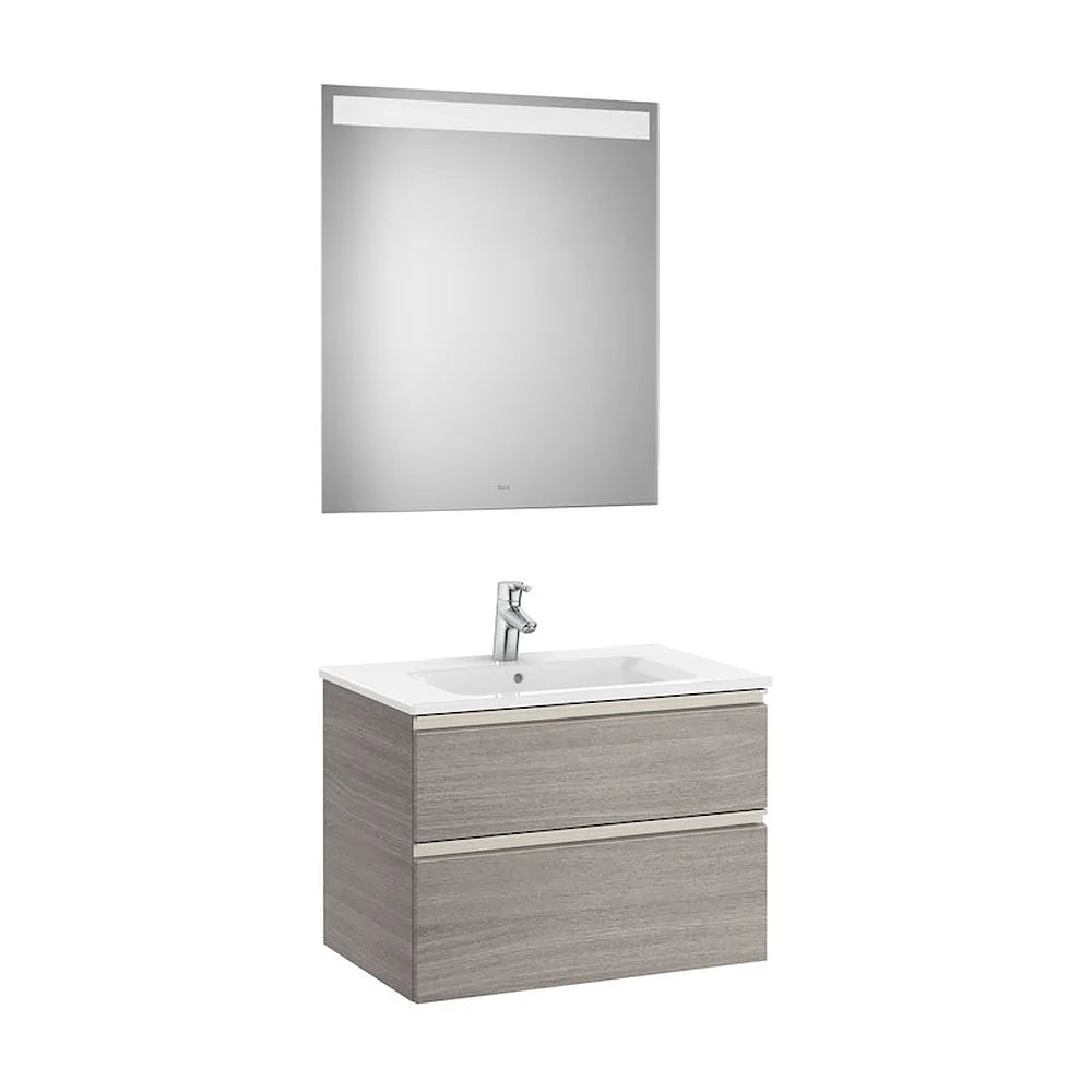 Conjunto de Baño con 2 Cajones de 70 cm Colección The Gap Roble Roca - Vista 1