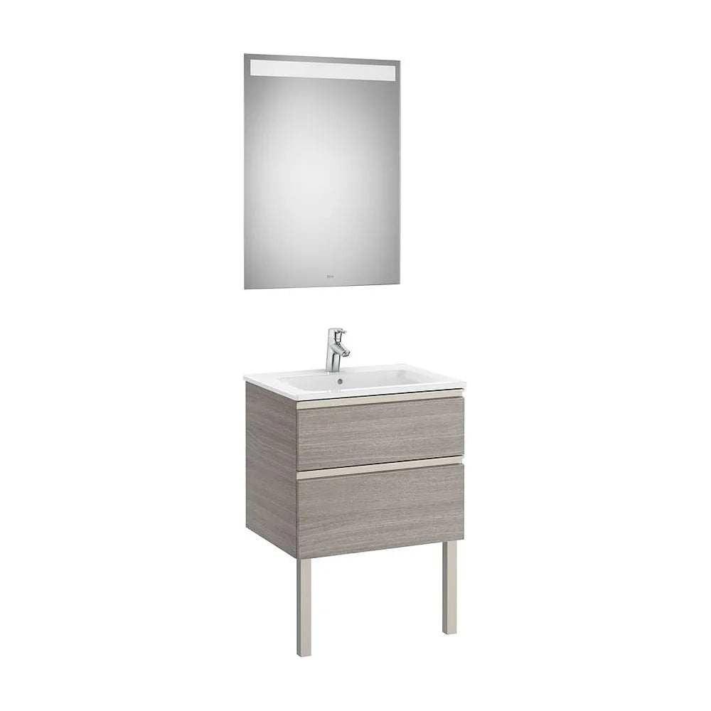 Conjunto de Baño con 2 Cajones de 60 cm Colección The Gap Roble Roca - Vista 2