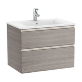 Bathroom Vanity Unit with Basin Central Unik de 70 cm Colección The Gap Roble Roca
