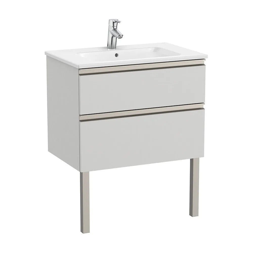 Mueble de Baño con Lavabo Central Color Gris Ártico Unik de 70 cm Colección The Gap Roca - Vista 2