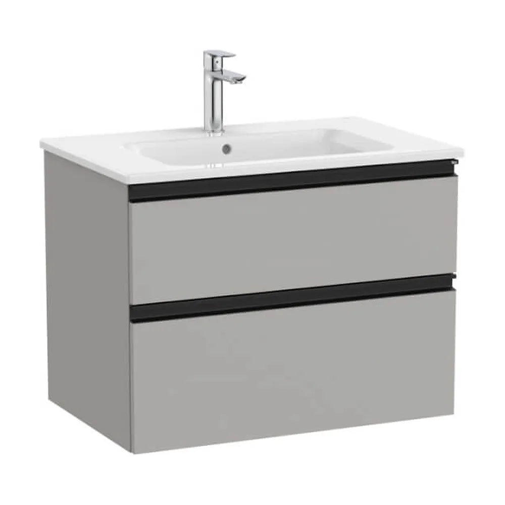Mueble de Baño con Lavabo Central en Color Gris Mate Unik de 70 cm Colección The Gap Roca - Vista 1