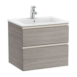 Bathroom Vanity Unit with Basin Central Unik de 60 cm Colección The Gap Roble Roca