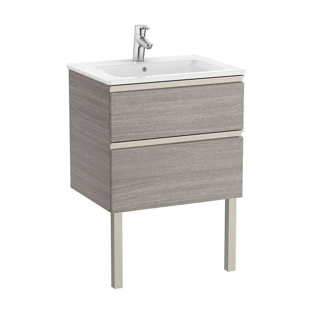 Mueble de Baño con Lavabo Central Unik de 60 cm Colección The Gap Roble Roca - Vista 2