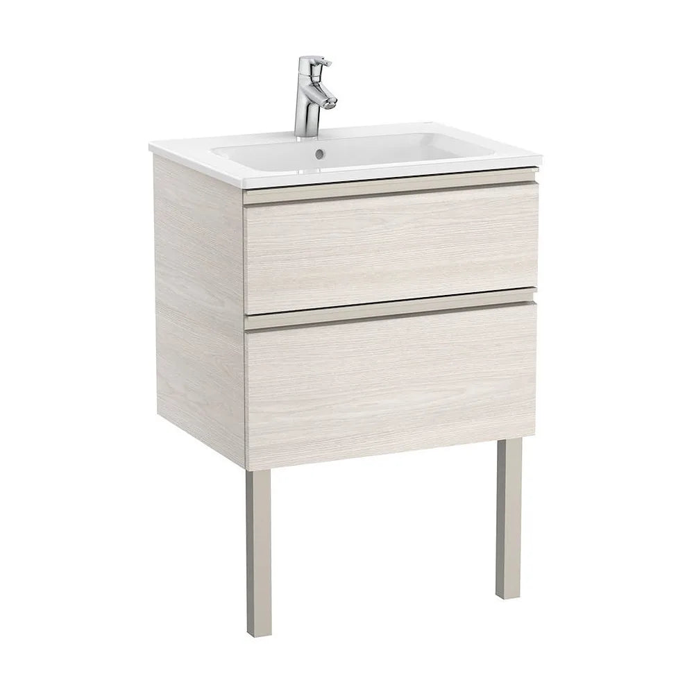 Mueble de Baño con Lavabo Central Unik de 60 cm Colección The Gap Fresno Roca - Vista 2