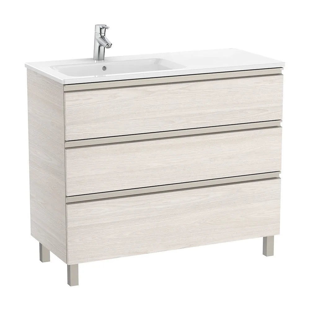 Mueble de Baño con Lavabo Izquierdo Unik de 100 cm Colección The Gap Fresno Roca - Vista 2