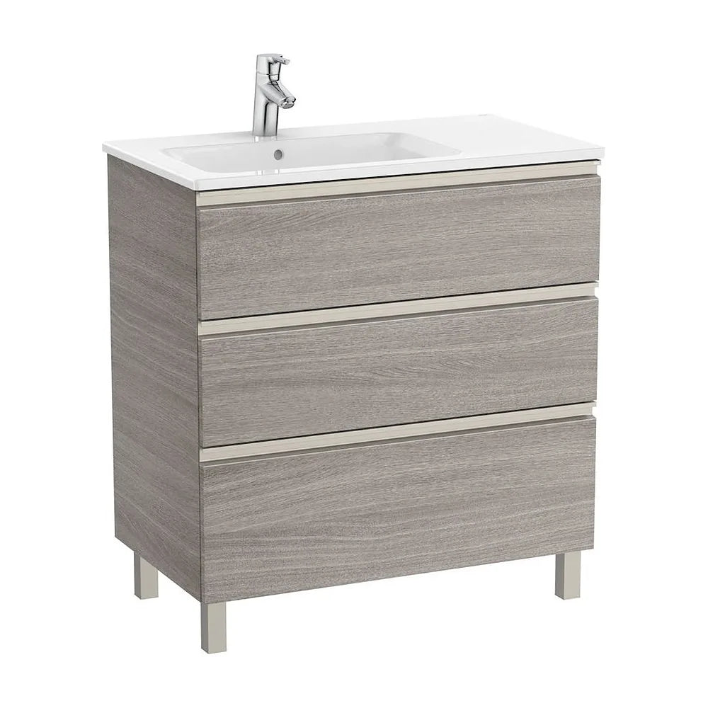 Mueble de Baño con Lavabo Izquierdo Unik de 80 cm Colección The Gap Roble Roca - Vista 2