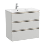 Mueble de Baño con Lavabo Izquierdo Gris Ártico Unik de 80 cm Colección The Gap Roca
